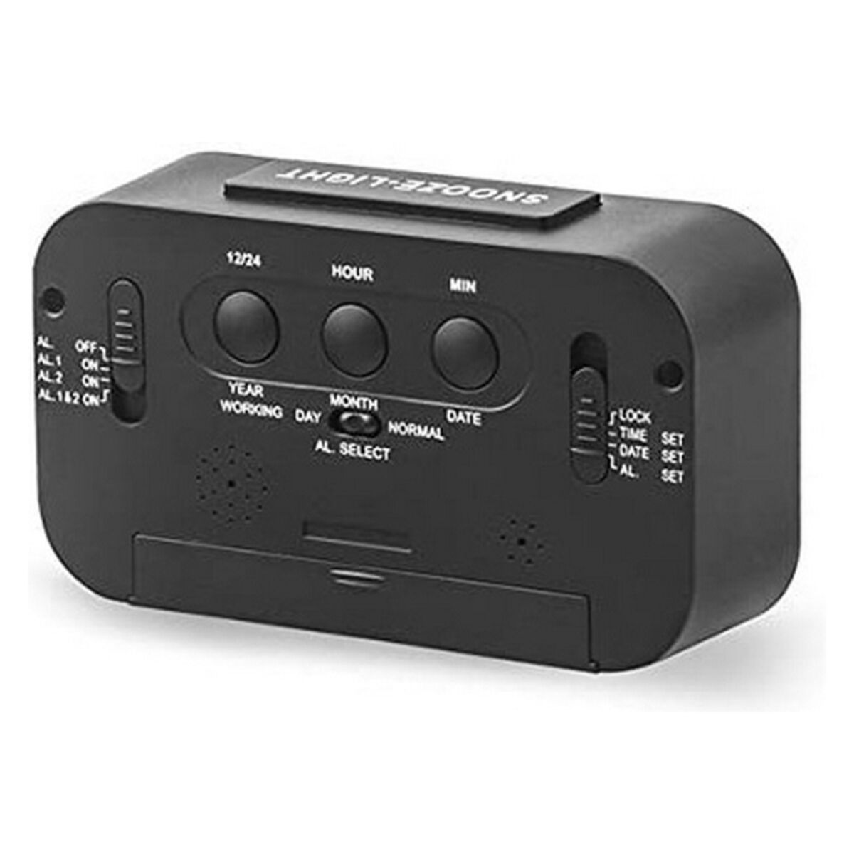 Reloj Despertador ELBE RD-668 Negro 4,4"